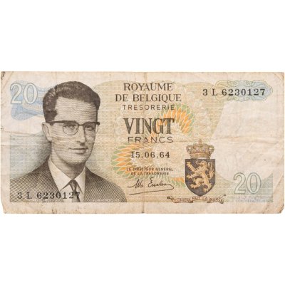 купить Бельгия 20 франков 1964 год