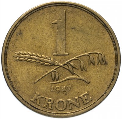 купить Дания 1 крона 1947
