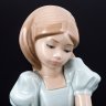 Купить Статуэтка "Девушка с тюльпанами в вазе", фарфор, роспись, NAO Porcelain, Испания, 1987 г.