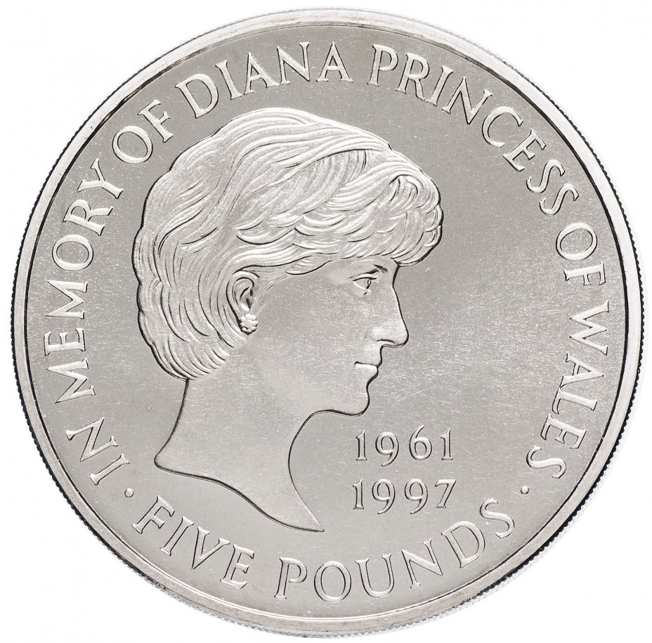 купить Великобритания 5 фунтов 1999 "Принцесса Диана"