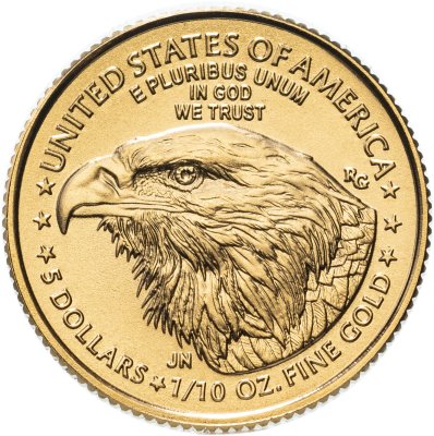 купить США 5 долларов (dollars) 2023 American Gold Eagle (орёл нового типа)