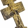 Купить Крест киотный "Распятие Христово", бронза, литье, Российская Империя, 1850-1890 гг.