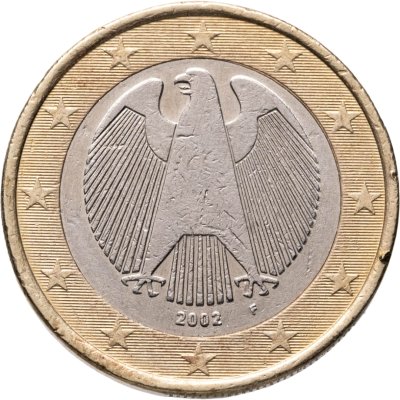 купить Германия 1 евро (euro) 2002 F