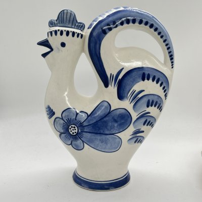 купить Штоф "Петушок", фарфор, роспись, Объединение «Гжель», СССР, 1960-1980 гг.