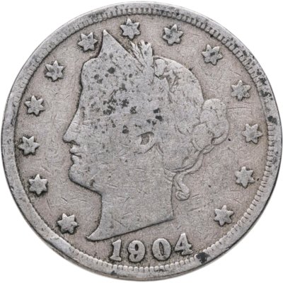 купить США 5 центов (cents) 1904 Liberty Nickel