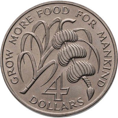 купить Сент-Люсия 4 доллара 1970 "ФАО"