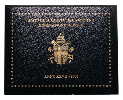 купить Ватикан годовой набор монет евро 2005 (8 монет) Папа Иоанн Павел II