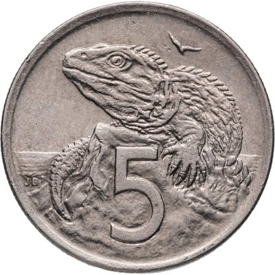 купить Новая Зеландия 5 центов (cents) 1971