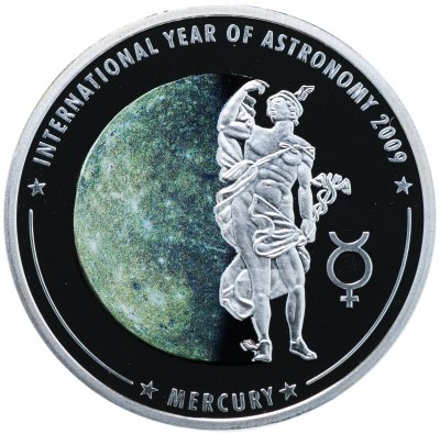 купить Остров Кука 1 доллар 2009 "Международный год астрономии - Меркурий"