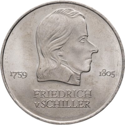 купить Германия ГДР 20 марок 1972 Фридрих фон Шиллер