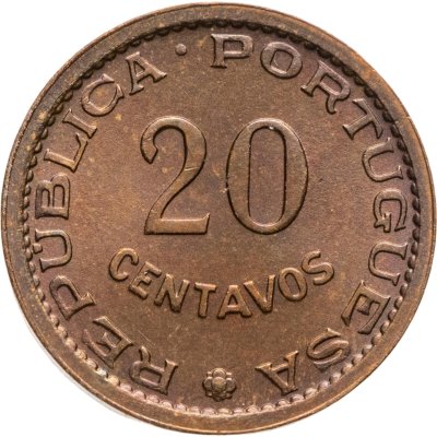 купить Португальский Мозамбик 20 сентаво 1973