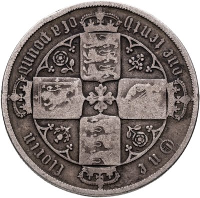 купить Великобритания 2 шиллинга (флорин, shillings) 1853 (т.н. "готический")