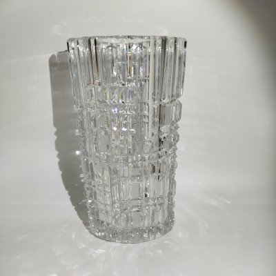 купить Ваза для цветов "Праздник" (большая), автор А.М. Остроумов, хрусталь, алмазная грань, Ленинградский завод художественного стекла (ЛЗХС), СССР, 1960-1980 гг.