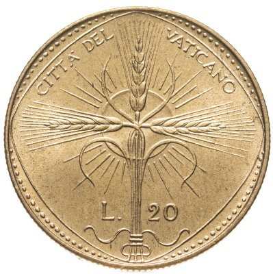 купить Ватикан 20 лир (lire) 1968