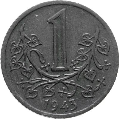 Купить Богемия и Моравия 1 крона (koruna) 1943
