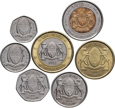 купить Ботсвана, набор 7-ми разменных монет 2013 года