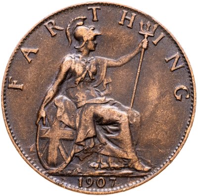 купить Великобритания 1 фартинг (farthing) 1907