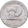 Купить США 1 доллар 1976 "200 лет независимости США. Луна. "Колокол Свободы" Двор D, Тип I.