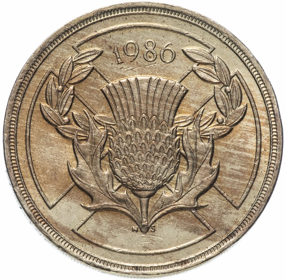 купить Великобритания 2 фунта 1986 "XIII Игры Содружества"