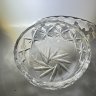 Купить Салатник/конфетница круглой формы с геометрическим декором, хрусталь, пресс, алмазная грань, СССР, 1970-1990 гг.