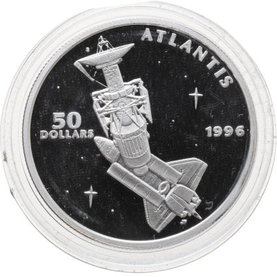 купить Маршалловы острова 50 долларов 1996 "Освоение космоса - Космический корабль Атлантис"