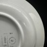 Купить Тарелка суповая с цветочным декором, фаянс, деколь, золочение, Конаковский фаянсовый завод им. М.И. Калинина (ЗиК Конаково), СССР, 1952-1962 гг.