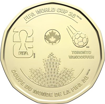 купить Канада 1 доллар 2026 "Чемпионат мира по футболу 2026 года"