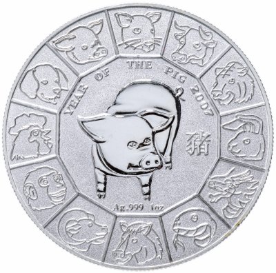 купить Ниуэ 1 доллар 2007 "Китайский гороскоп - Год Свиньи"