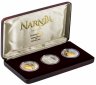 Купить Новая Зеландия 1 доллар 2006 набор из 3х монет "Хроники Нарнии: Лев, колдунья и платяной шкаф" в футляре, с сертификатом
