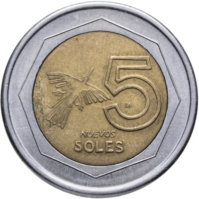 купить Перу 5 новых солей (nuevos soles) 1994