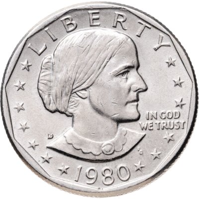 купить США 1 dollar (доллар) 1980 "Сьюзен Энтони" знак монетного двора "D" - Денвер