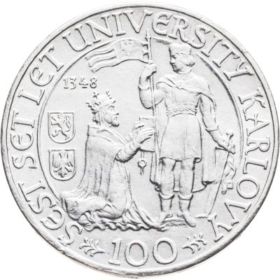 купить Чехословакия 100 крон (korun) 1948 600 лет Карлову университету