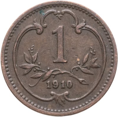 купить Австрия 1 геллер (heller) 1910