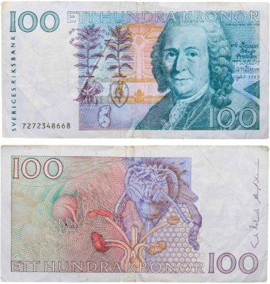 купить Швеция 100 крон 1986-2000