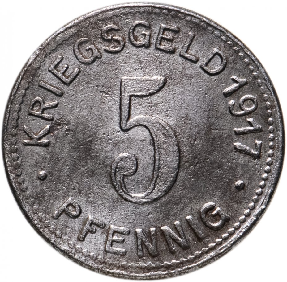 купить Германия, Эльберфельд 5 пфенниг 1917
