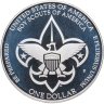 Купить США 1 доллар 2010 "100 лет бойскаутам Америки" в футляре