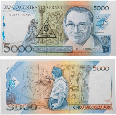 купить Бразилия 5000 крузадо 1988