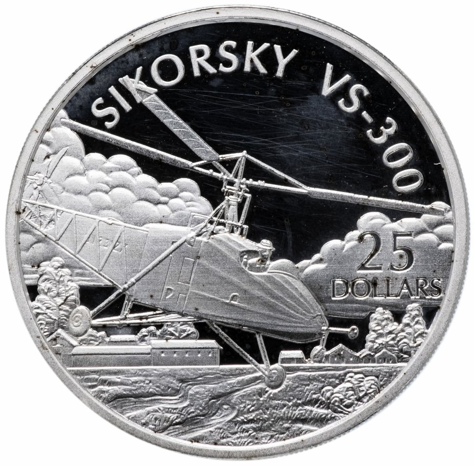 купить Соломоновы острова 25 долларов 2003 "Вертолет Vought-Sikorsky VS-300"