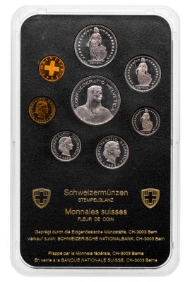 купить Швейцария 1992 годовой набор из 8-ми монет в оригинальной пластиковой упаковке