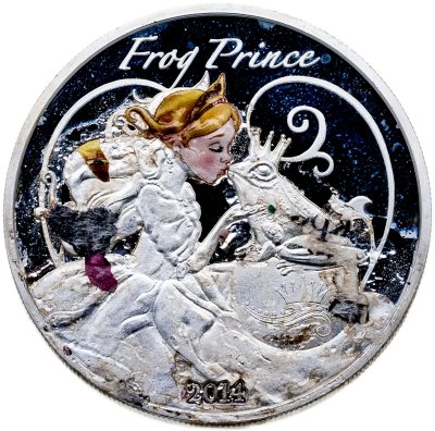 купить Бенин 1000 франков 2014 "Принцесса лягушка", в футляре с сертификатом