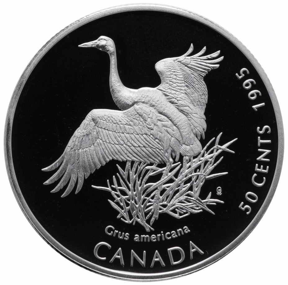 купить Канада 50 центов 1995 "Американский журавль"