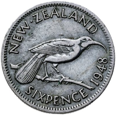 купить Новая Зеландия 6 пенсов (pence) 1948