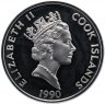 Купить Острова Кука 50 долларов 1990 "500 лет открытию Америки"