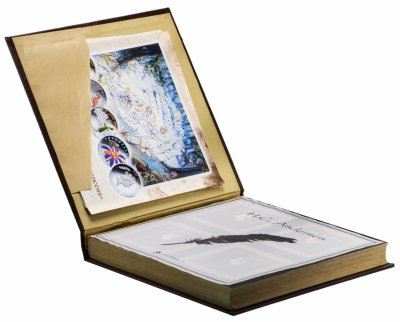 купить Фиджи набор из 4-х монет 1 доллар 2010 "Сказочные сокровища Г.Х.Андерсена" в футлярах с сертификатами