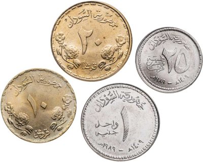 купить Судан набор монет 1987-1989 (4 штуки)