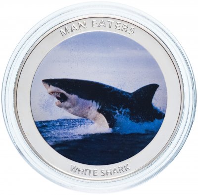 купить Уганда 100 шиллингов 2010 "Животные-людоеды - белая акула"