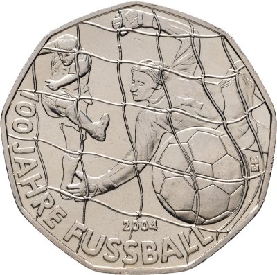 купить Австрия 5 евро (euro) 2004 "100 лет футболу"