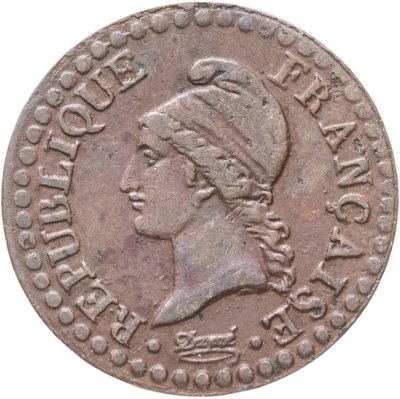 купить Франция 1 сантим (centime) 1797-1798, 6 год республиканского календаря