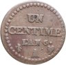 Купить Франция 1 сантим (centime) 1797-1798, 6 год республиканского календаря