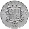 Купить Андорра 1 сантим (centime) 2002 "Карл Великий"